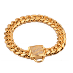 14MM Luxury Diamond Pet Cuban Chain - Furbabies Online