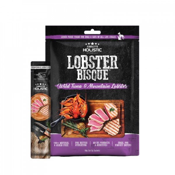 Absolute Holistic Cat Treat Bisque Tuna & Lobster 60gm - Furbabies Online
