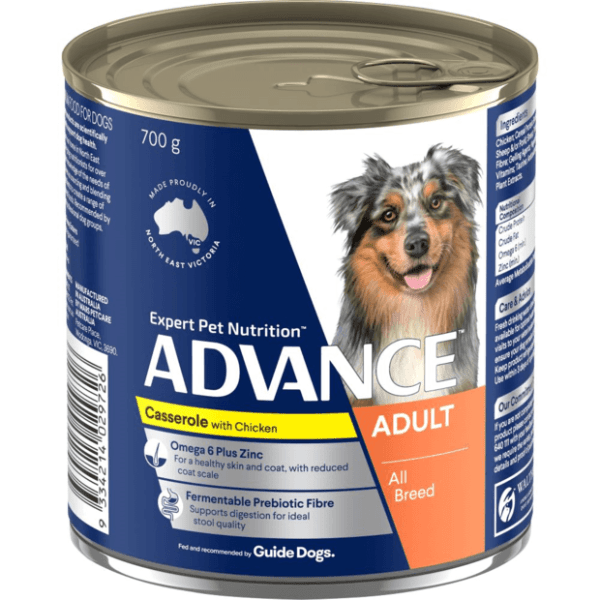 ADVANCE Adult Casserole With Chicken Wet Dog Food Cans - Furbabies Online