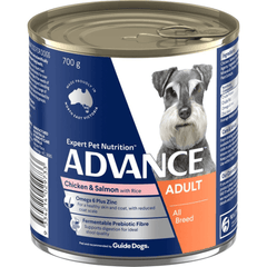 ADVANCE Adult Chicken Salmon And Rice Wet Dog Food Cans - Furbabies Online