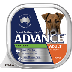 ADVANCE Adult Single Serve Lamb Wet Dog Food Trays - Furbabies Online