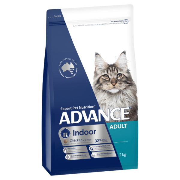 Advance Cat Dry Indoor Chicken & Rice 2kg - Furbabies Online