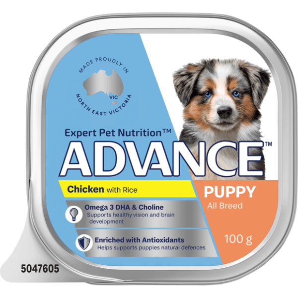 ADVANCE Puppy Single Serve Wet Dog Food Chicken With Rice - Furbabies Online