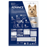 ADVANCE Small Adult Dry Dog Food Chicken With Rice - Furbabies Online