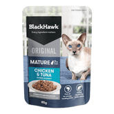 Black Hawk Cat 7+ Chicken & Tuna in Gravy 85g 12 Pack - Furbabies Online