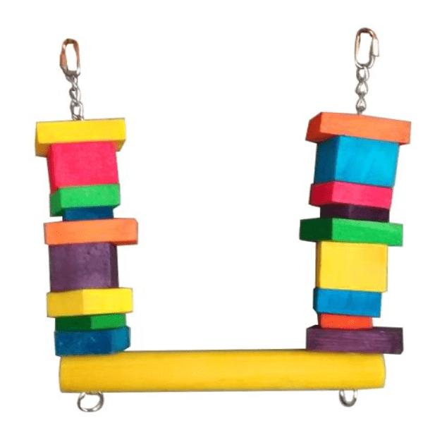 CHEEKY BIRD BLOCK SWING - Furbabies Online