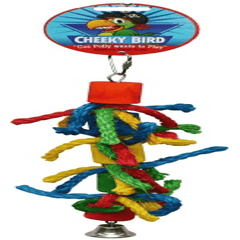 CHEEKY BIRD CYLINDER & ROPE WITH BELL - Furbabies Online