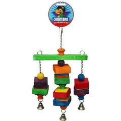 Cheeky Bird Hanging Tri - Bell (Medium) - Furbabies Online