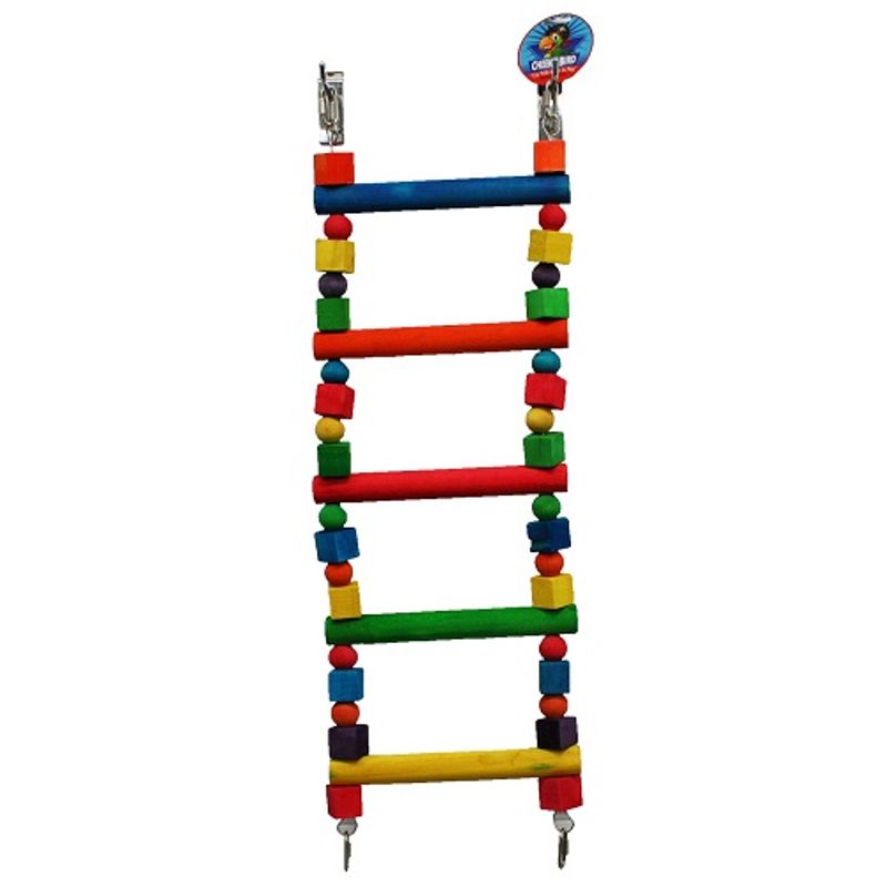 CHEEKY BIRD LARGE PARROT 5 STEP LADDER - Furbabies Online