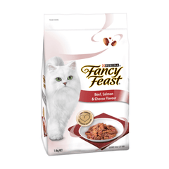 FANCY FEAST Dry Cat Food Beef Salmon And Cheese Flavour - Furbabies Online