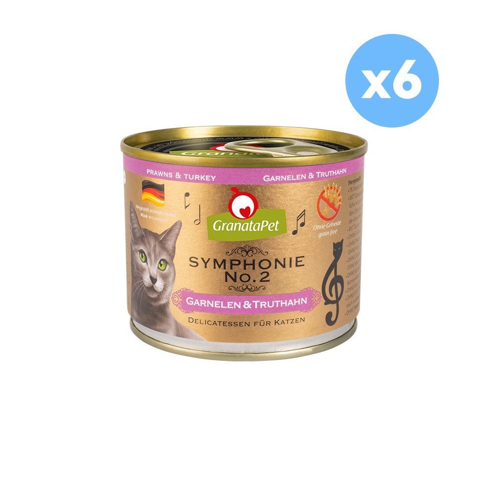 GRANATAPET Symphonie No. 2 Prawns & Turkey Cat Wet Food (200g x 6) - Furbabies Online