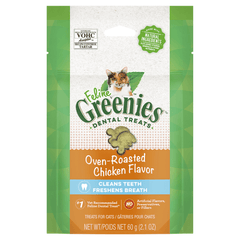 GREENIES Cat Treats Dental Oven Roasted Chicken Flavour - Furbabies Online