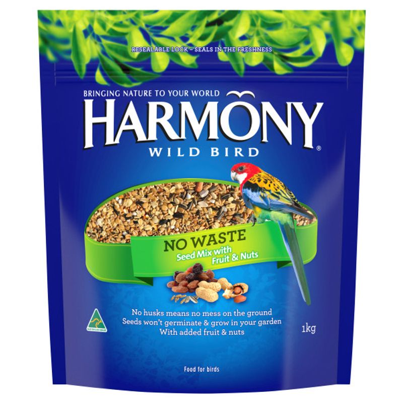 HARMONY NO WASTE SEED MIX 1KG 3PK (OM3) - Furbabies Online