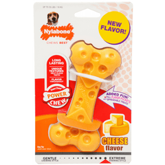 Nylabone Power Dura Chew Cheese Bone Wolf Medium Toy For Dogs Up To 16kg - Furbabies Online
