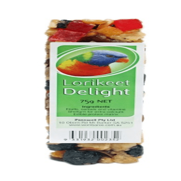 PASSWELL AVIAN DELIGHT LORIKEET 75G - Furbabies Online