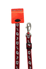 Red Dingo Dog Lead 18mm x 1.8m Hibiscus Red - Furbabies Online