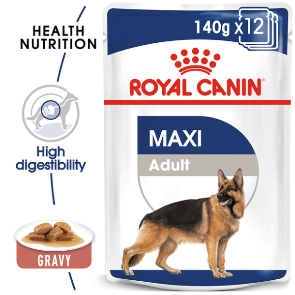 Royal Canin Maxi Adult Wet Dog Food Pouches - Furbabies Online