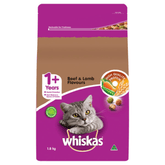 WHISKAS DRY ADULT BEEF AND LAMB 1.8KG - Furbabies Online