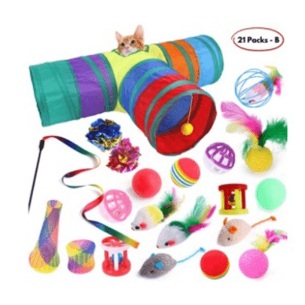 21 Packs Cat Toy Set - Furbabies Online