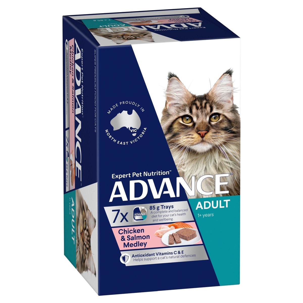 Advance Cat Adult Chicken 85g 7 - Pack - Furbabies Online