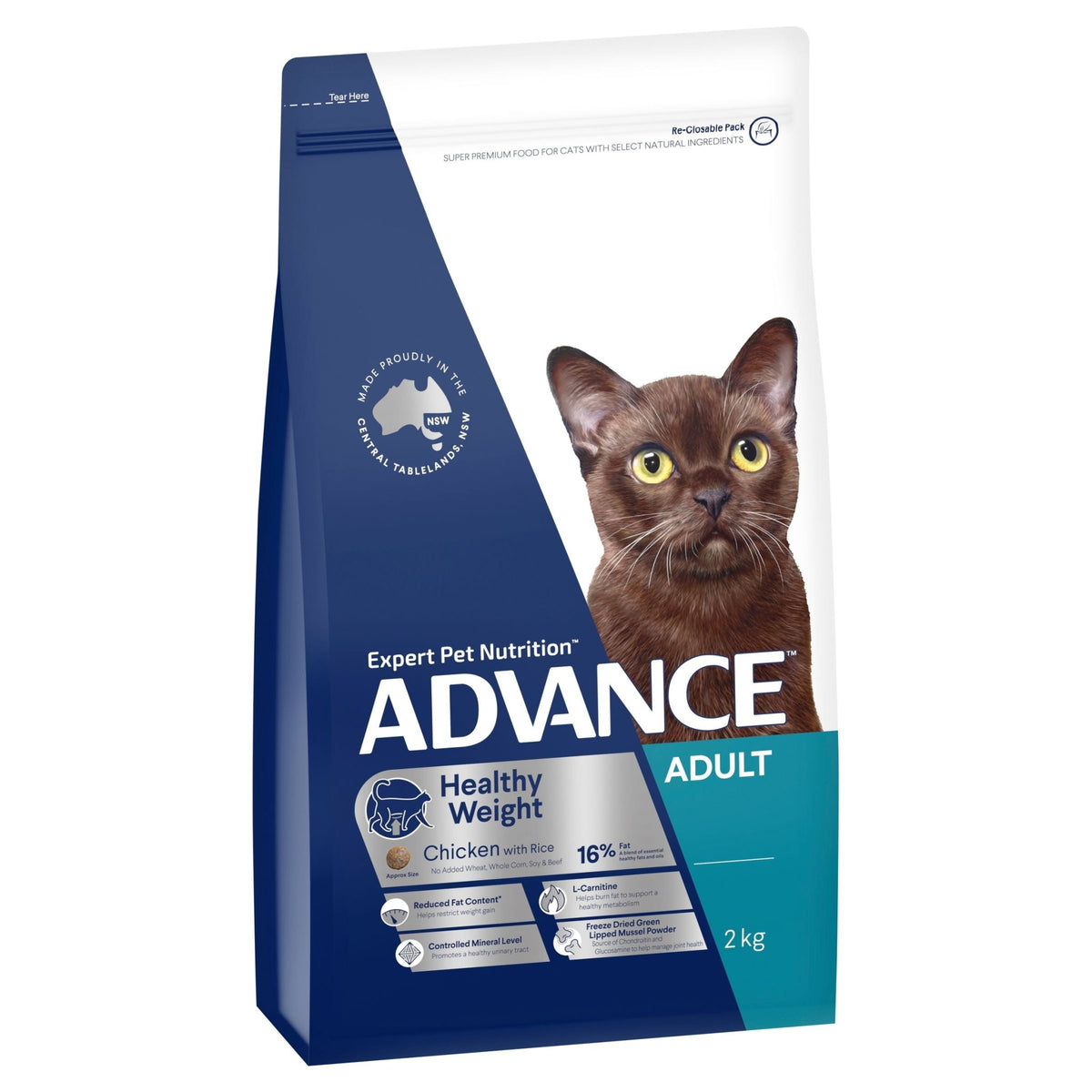 Advance Cat Dry Light 2kg - Furbabies Online