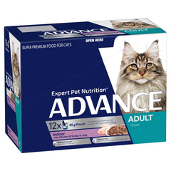 Advance Cat Wet Food Indoor Chicken & Turkey 85g (12 Pack) - Furbabies Online