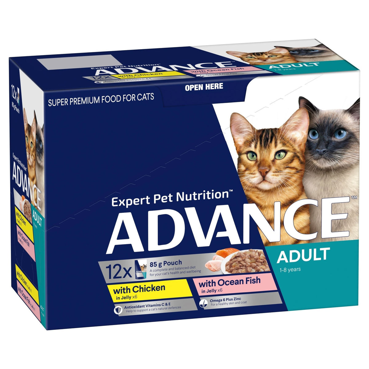 Advance Cat Wet Multi in Jelly 85g x 12 Pack - Furbabies Online