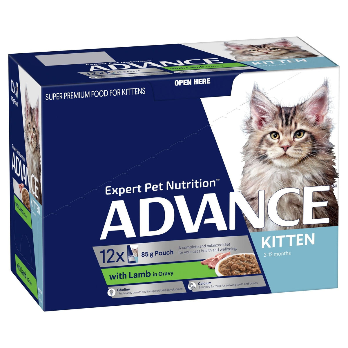 Advance Kitten Wet Lamb Gravy 85g 12 - Pack - Furbabies Online