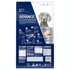 ADVANCE Large Adult Dry Dog Food Chicken With Rice - Furbabies Online