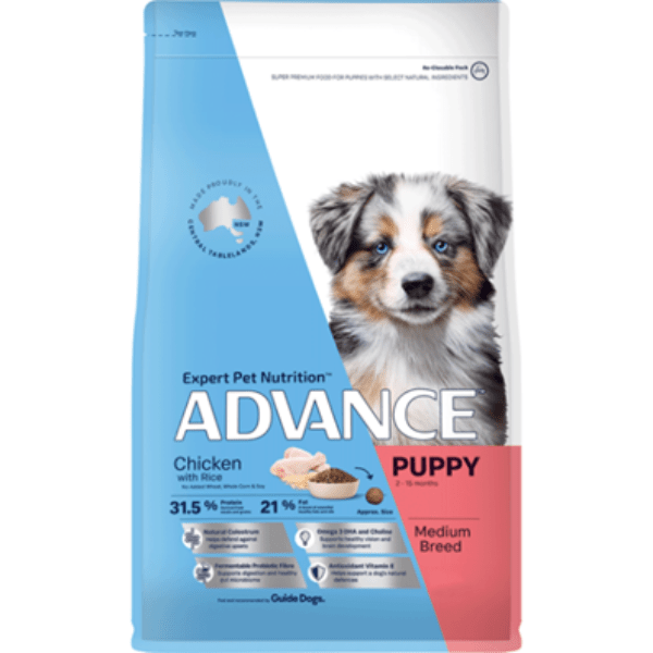 ADVANCE Medium Puppy Dry Dog Food Chicken With Rice - Furbabies Online
