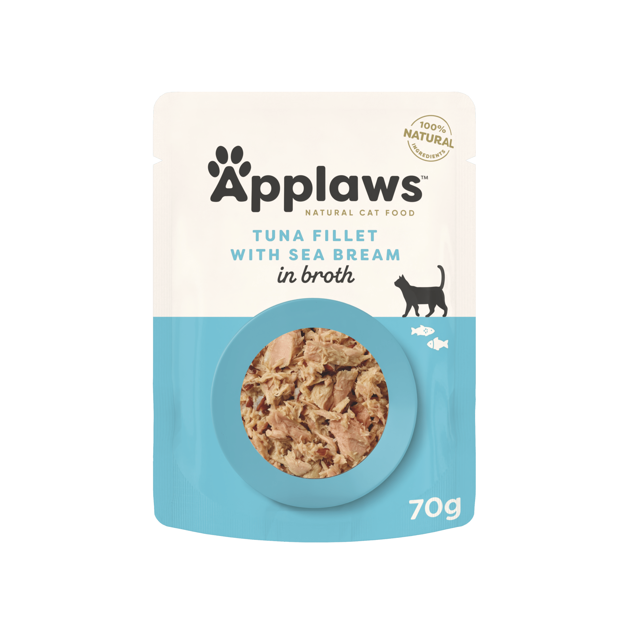 Applaws Cat Broth Pouch - Tuna & Sea Bream, 70g (16 Pack) - Furbabies Online