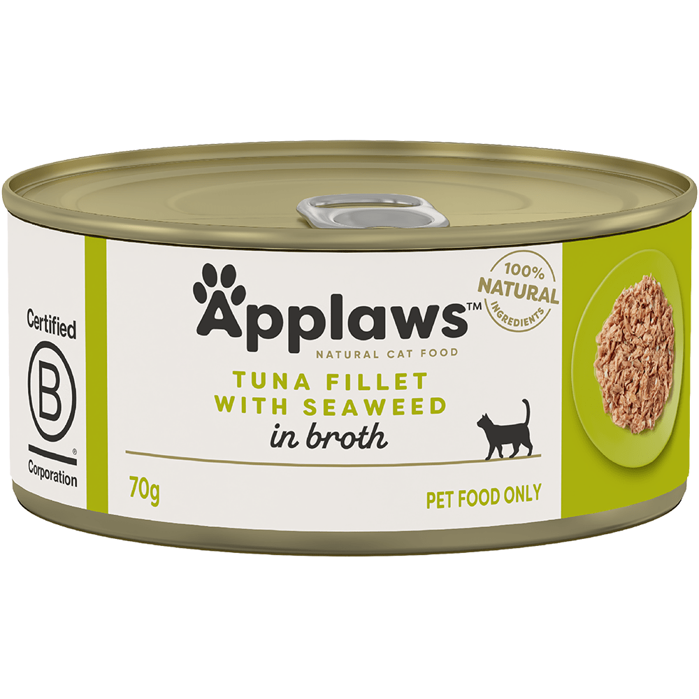 Applaws Cat Tin Tuna Fillet 70g, Pack of 24 (3 Flavour) - Furbabies Online
