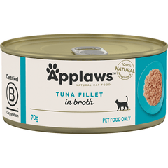 Applaws Cat Tin Tuna Fillet 70g, Pack of 24 (3 Flavour) - Furbabies Online