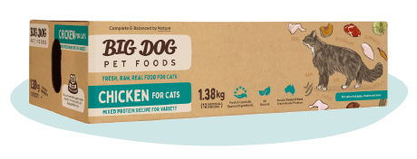 Big Dog Raw Food for Cats 1.38kg (Frozen) (2 Flavour) - Furbabies Online