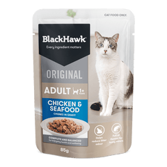 Black Hawk Cat Chicken Gravy 85g 12 Pack (2 Flavour) - Furbabies Online