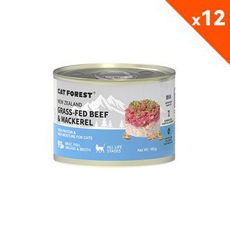 CAT FOREST Grass - Fed Beef & Mackerel Wet Cat Food - Furbabies Online