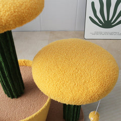 CATIO 2 - Level Yellow Mushroom Cat Scratching Tree - Furbabies Online