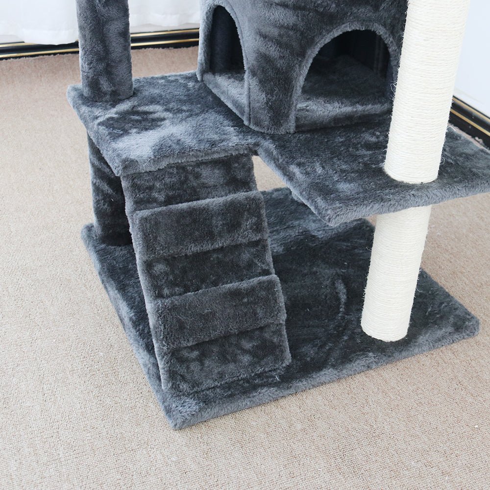 CATIO Chipboard Flannel Cat Scratching Tree - Abstract Deluxe 50x50x127cm - Furbabies Online