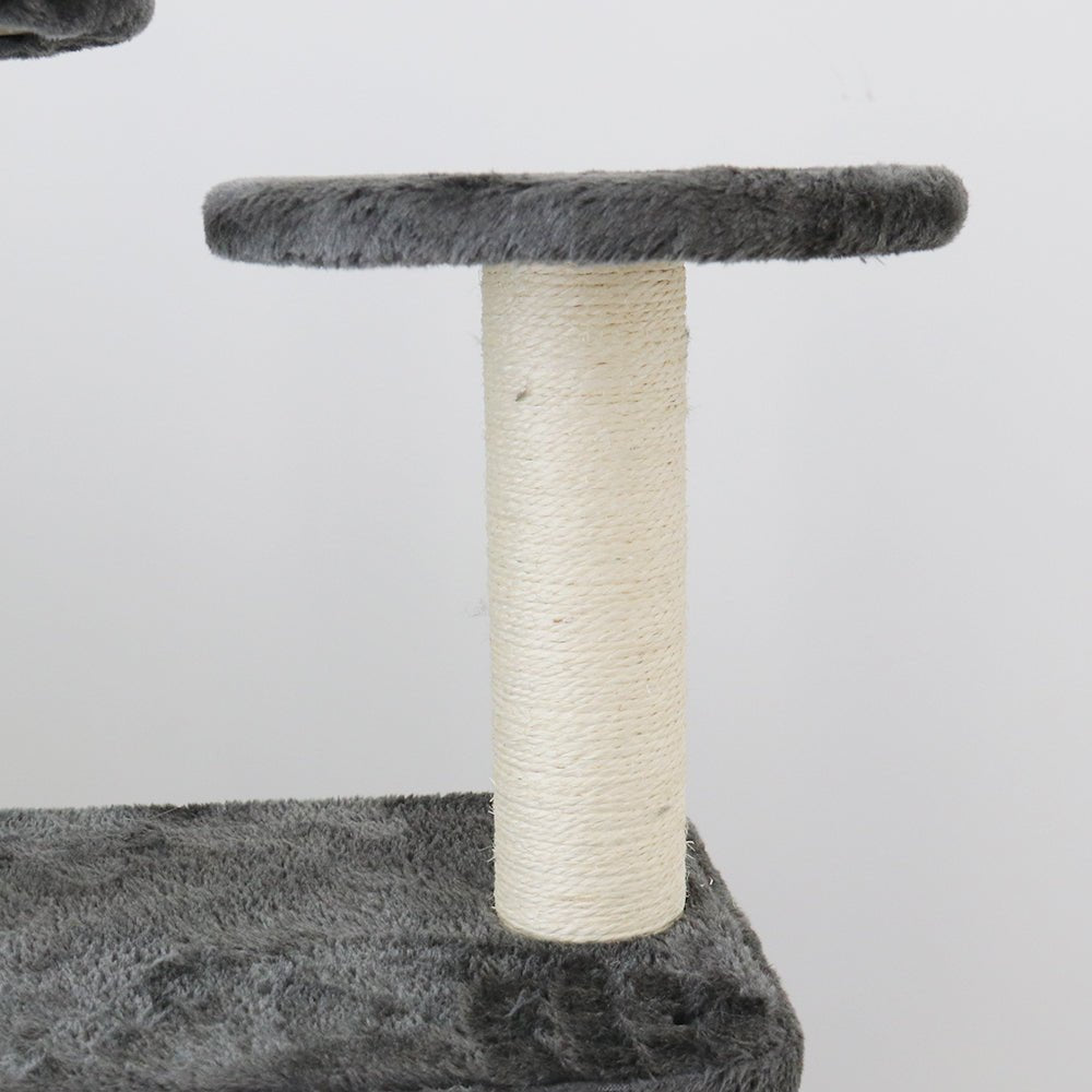 CATIO Chipboard Flannel Cat Scratching Tree - Abstract Deluxe 50x50x127cm - Furbabies Online
