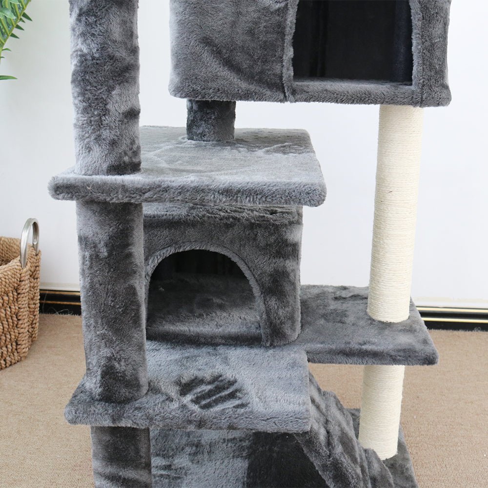 CATIO Chipboard Flannel Cat Scratching Tree - Abstract Deluxe 50x50x127cm - Furbabies Online