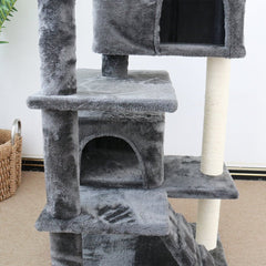 CATIO Chipboard Flannel Cat Scratching Tree - Abstract Deluxe 50x50x127cm - Furbabies Online
