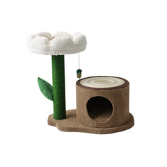 CATIO Log Cat House with Scratching Tree - Furbabies Online