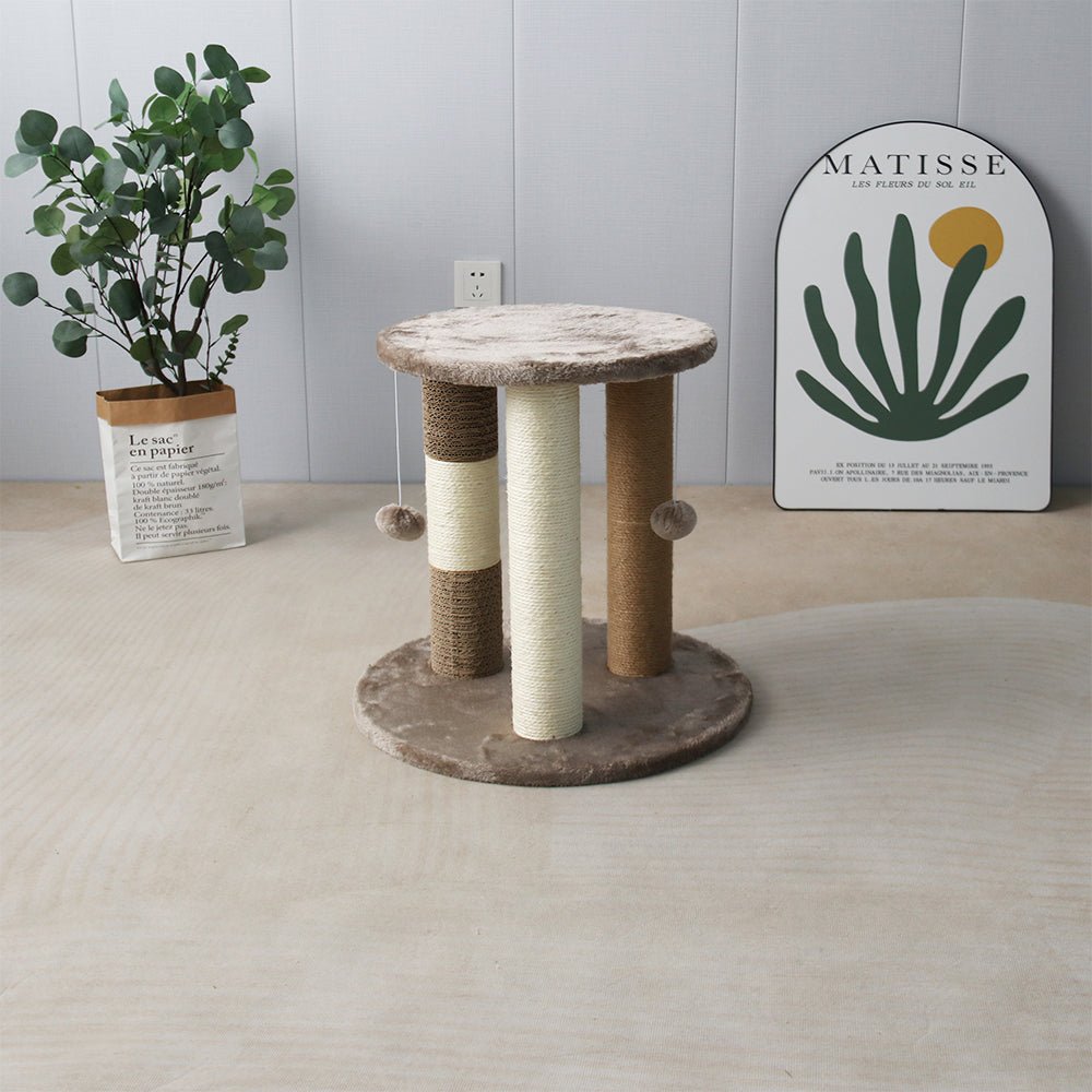 CATIO Multiple Cat Scratching Post With Cat Perch - Furbabies Online