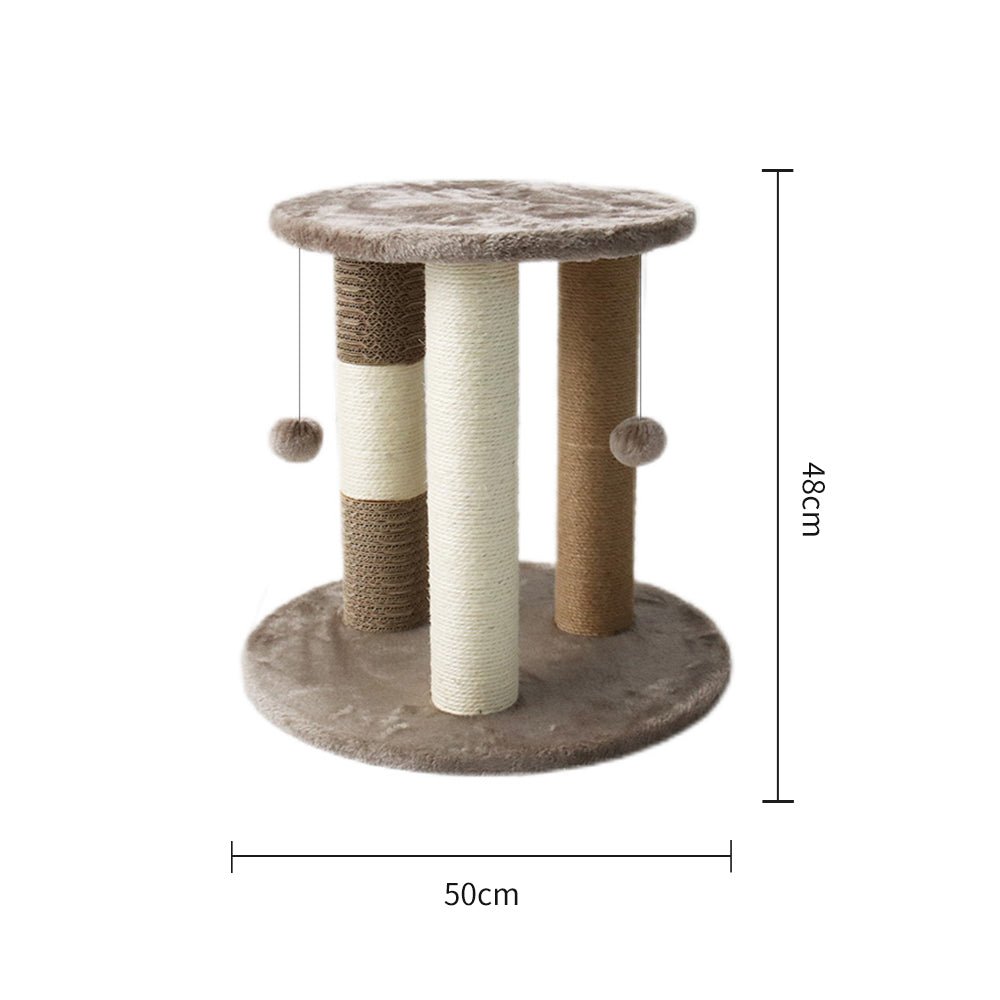 CATIO Multiple Cat Scratching Post With Cat Perch - Furbabies Online