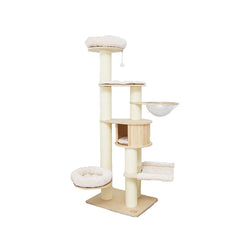 CATIO VINTAGE Solid Wood Cat Climbing Tree Post Scratcher - Furbabies Online