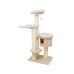 CATIO VINTAGE Solid Wood Cat Climbing Tree Post Scratcher - Furbabies Online