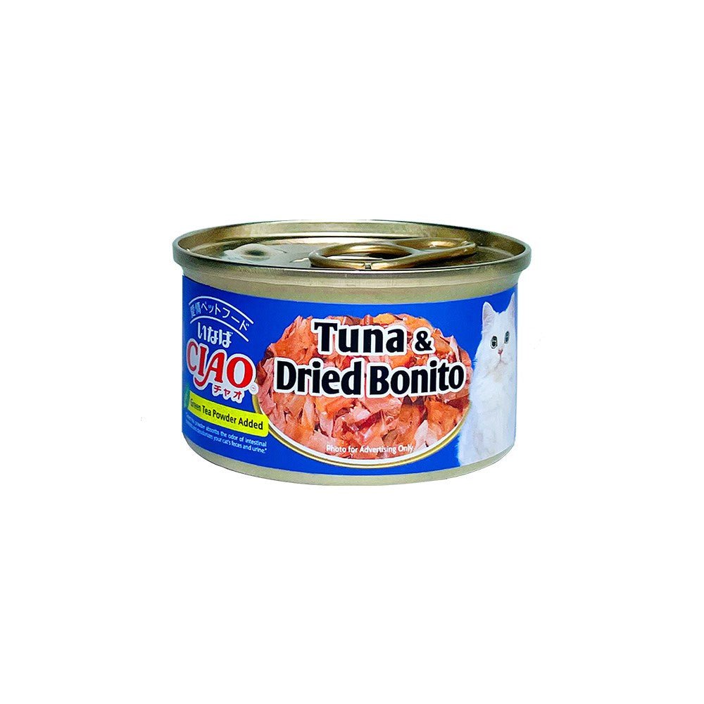 CIAO White Meat Tuna with Dried Bonito in Jelly Cat Canned Food A - 10 - Furbabies Online
