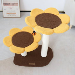 CMISSTREE 2 - Level Sunflower Cat Scratching Tree - Furbabies Online