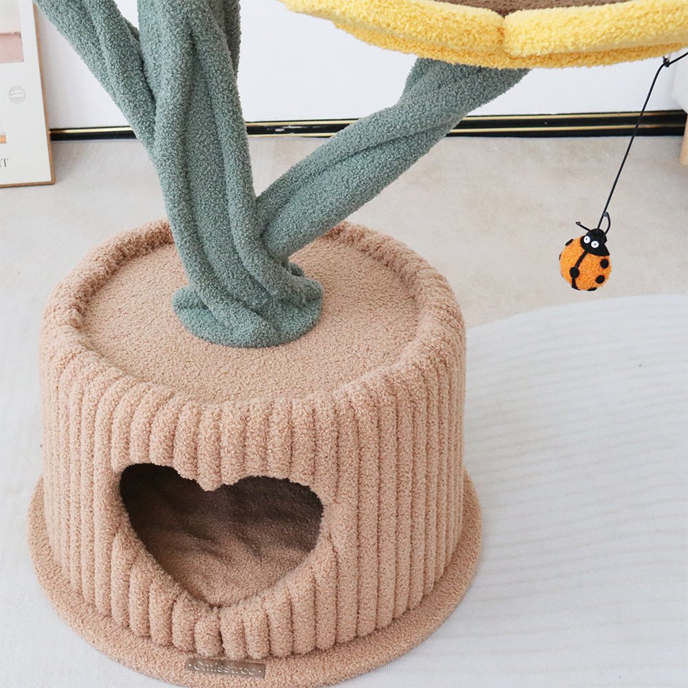 CMISSTREE Sunflower In A Pot House Cat Tree - Furbabies Online
