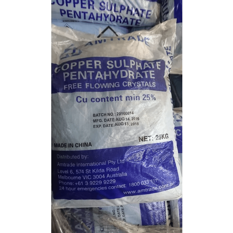 COPPER SULPHATE 25KG - Furbabies Online